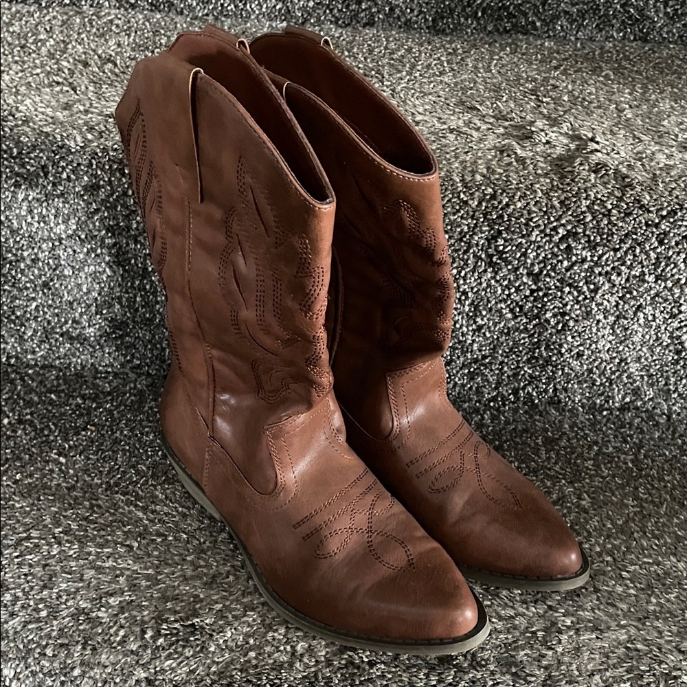 Brown Western Cowboy Boots